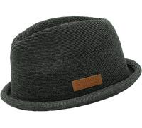 Trilby CHILLOUTS "Tocoa Hat", Herren, Gr. L (XL), grau (dunkelgrau), Feinstrick, Kunstfaser, unifarben, Hüte, schnelltrocknend, langlebig, Formbeständig (63985657-L) dunkelgrau