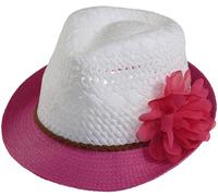 Trilby Hut für Mädchen mit Blumen pink, 54