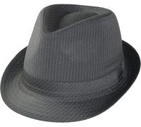Trilby Hut mit Nadelstreifen in 2 Farben grau, M