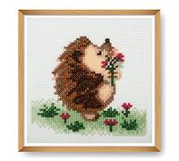 Trimits Mini-Kreuzstich-Set, Igel, 13 x 13 cm