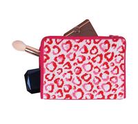 Trimits Nähen Sie Ihr eigenes Kosmetik-Täschchen Set - Halbstich, Wandteppich, Kreuzstich, Make-up, Reise-Essentials-Beutel - Liebe Leopard