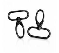 Trimming Shop 20mm Bag Hook Gunmetal Buckle Trigger-Karabinerhaken für Gurtbandriemen, Rucksack, Verschlüsse, Haustierhalsbänder und Taschenzubehör, robust, leicht, 2 Stück