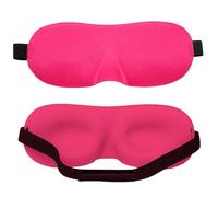 Trimming Shop 3D konturierte Augenmaske zum Schlafen, luxuriöse Augenbinde Schlafmaske mit verstellbarem Riemen, weiche und Bequeme Nachtmaske für Männer und Frauen, Schlafen, Hot Pink