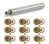 Trimming Shop Bronze 20mm Metall Jeans Knöpfe Tack Verbindungen mit Rücken Pin für Bekleidung Reparatur, Jeans, Jacken - 20, Jeans Buttons and Hand Tool