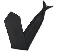 Trimming Shop Clip-Krawatte für Herren | Vorgebundene Krawatte zum Anklippen | Einfarbig & Verstellbar | Ideal für Hochzeit Business Beerdigung