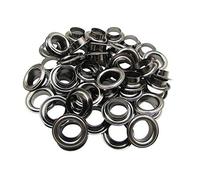 Trimming Shop Gunmetal 20mm Eisentülle mit Unterlegscheiben für Kleidung, Lederarbeiten, Scrapbooking, Kunst und Handwerk, DIY-Projekte, 50 Stück