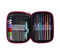 Trimming Shop Häkelnadel-Set, Strickwerkzeug, Zubehör, Maschenmarkierer und Halter, Nadeln, Zählringe, Maßband, Fingerhut, Nadeln, Schere, Punktschutz, Reihenzähler, 100 Stück