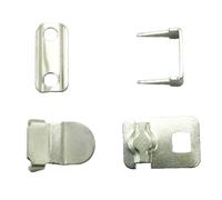 Trimming Shop Haken Und BAR Verschluss Verschlüsse Für Hose, Röcke, Tunika, Unterwäsche, Nicht Nähen Klemmen - Silbern, 10mm