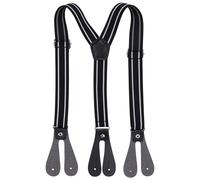 Trimming Shop Kinder Jungen Mädchen Y-Rücken Strumpfhalter Verstellbar Knopfloch Elastisch Hosenträger für Hose, Jeansstoff, Kinder Mode Zubehör für Partys, 20mm Breit