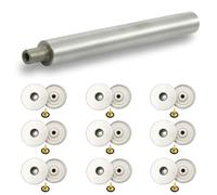 Trimming Shop Messing Jeans Knöpfe Tack Verbindungen Mit Zurück Nadel Denim Ersatz für Reparatur Bekleidung, Jacken, Damen Röcke, DIY Handarbeiten (20mm, Silber) - 10, Jeans Buttons and Hand Tool