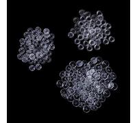 Trimming Shop Original Kam Snaps Verbindungen T3 Nahtfreies Plastik Knöpfe Für Wolle Bekleidung Kinder Kleidung Stoffe Windeln Lätzchen DIY Basteln Projekte, Schwarz - Klar - T5 (Größe 20), 100pcs