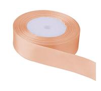 Trimming Shop Peach Vollband, 25 mm x 25 m, doppelseitiges Satinband, bunt, 100% Polyester, zum Verpacken, Dekorieren, Basteln und Basteln, maschinenwaschbar