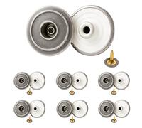 Trimming Shop Schwarz 20mm Metall Jeans Knöpfe Tack Verbindungen mit Rücken Pin für Bekleidung Reparatur, Jeans, Jacken - 10, Jeans Buttons ONLY