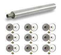 Trimming Shop Schwarz 20mm Metall Jeans Knöpfe Tack Verbindungen mit Rücken Pin für Bekleidung Reparatur, Jeans, Jacken - 10, Jeans Buttons and HAND TOOL