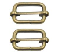 Trimming Shop Triglide Schieberschnalle, Metall, verstellbar, langlebig, leicht, Schiebeschnalle für Gurtbänder, Rucksack, Verschlüsse, Haustierhalsbänder und Taschenzubehör, Bronze, 25 mm