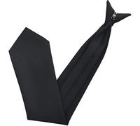 Trimming Shop Vorgebundene Krawatte für Herren, 8,9 cm, Schwarz , 5 cm