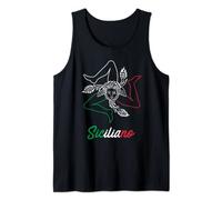 Trinacria T-Shirt für Sizilianer MINCHIA CHE BELLA Sizilien Tank Top