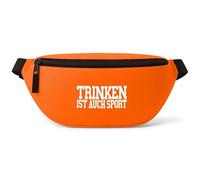 Trinken ist auch Sport - Bauchtasche Herren/Damen, Umhängetasche Festival Gadget, Bauchtasche Zubehör, Gürteltasche Herren, perfekt für Malle, Orange