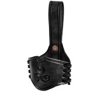 Trinkhornhalter schwarz, geprägte Triskele, versch. Größen S