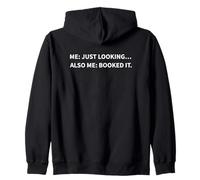 Trip Booked Funny Travel Lover Meme Vacation Planning Humor Kapuzenjacke
