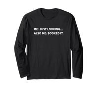 Trip Booked Funny Travel Lover Meme Vacation Planning Humor Langarmshirt