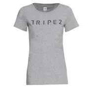 triple2 TUUR een - Logo - Organic Cotton Jersey - Women Jet Black Melange XS