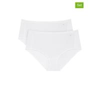 Triumph Damen Maxi-Slip, 2er Pack - Smart Natural Maxi EX, einfarbig, weiß, 44-50 Weiß