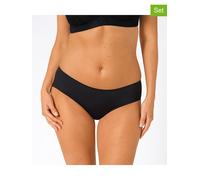 Triumph 2er-Set: Pantys "Sporty Micro" in Schwarz - Größe M | Damen Unterteile
