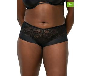 Triumph 2er-Set: Pantys "Spotlight Maxi" in Schwarz - Größe 44 | Damen Unterteile