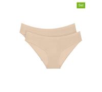 Triumph Damenslip Sense of Modal Tai 2P Beige Größe XL