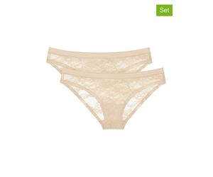 Triumph 2er-Set: Slips "Smart Deco Brazilian" in Creme - Größe 44-50 | Damen Unterteile