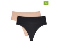 Slip TRIUMPH "Soft Sculpt Bandeau String C2P" Gr. 40, schwarz (black combination) Damen Unterhosen (78896848-40) black combination