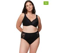 Triumph 2er-Set: Taillenpantys "Freedom" in Schwarz - Größe L | Damen Unterteile