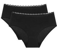 Triumph 2P Feel Of Cotton Midi Schwarz Baumwolle 36 Damen