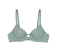 Schalen-BH TRIUMPH "Amourette Charm T WHP01", Damen, Gr. 85, Cup A, abstinthe, Microtouch, Spitze, Obermaterial: 49% Polyamid, 38% Polyester, 13% Elasthan, elegant, BHs, Strech-Spitze (46542517-85) ab