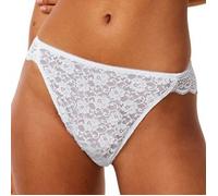 Tai-Slip TRIUMPH "Amourette", Damen, Gr. 38, weiß, Spitze, Obermaterial: 77% Polyamid, 23% Elasthan. Spitze: 86% Polyamid, 14% Elasthan, unifarben, körpernah, Unterhosen, Stretch-Spitze, hoher Beinaus