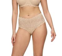 Slip TRIUMPH "Amourette Maxi", Damen, Gr. 40, beige (natur), Microfaser, Obermaterial: 83% Polyamid, 17% Elasthan, Unterhosen Slip, Stretch-Spitze (47885424-40) natur