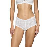 Triumph Slip Amourette Maxi Damen Weiß Gr. 42 Microfaser Stretch-Spitze