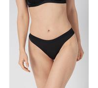 Triumph Damen Aura Spotlight High Leg String Hipster, SCHWARZ, 36