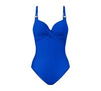 Badeanzug TRIUMPH "Summer Twist", Damen, Gr. 38, Cup E, blau (racing blau), Microfaser, Obermaterial: 77% Polyamid, 23% Elasthan, Badeanzüge Badeanzug, Eleganz und Komfort (54771617-38) racing blau