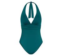 Badeanzug TRIUMPH "Summer Mix & Match OP Plunge sd", Damen, Gr. 44, Cup B, mystic sea, Microfaser, Obermaterial: 80% Polyamid, 20% Elasthan, modisch, Badeanzüge, verspielt und farbenfroh (55961557-44)
