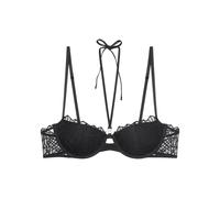 Balconette-BH TRIUMPH "That Night In Vegas", Damen, Gr. 70, Cup F, schwarz, Mesh, Obermaterial: 47% Polyester, 43% Polyamid, 10% Elasthan, BHs Balconette-BH, Komfort-Bügel, abnehmbare Träger, weich, S