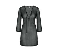 Triumph Strandkleid Beach MyWear Crochet Short Dress Damen Gr. 42 Schwarz Häkel-Design