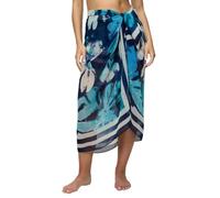 Triumph Beach MyWear Pareo, Swimwear Cover Up Damen, Mehrfarbig (Turquoise - Dark Combination), Einheitsgröße