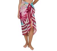Triumph Beach MyWear Pareo, Swimwear Cover Up Damen, Mehrfarbig (White/Pink), Einheitsgröße
