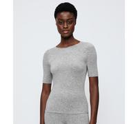 Triumph "Beauty Layers SSL Top Wool" weiche Wolle, Rundhalsausschnitt, wärmend (18823020-XL) medium grau melange