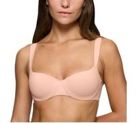 Bügel-BH TRIUMPH "Body Make-Up Illusion Balconette EX", Damen, Gr. 80, Cup D, blau (powder blush), Microtouch, Obermaterial: 49% Polyamid, 36% Polyester, 15% Elasthan, Basic, BHs, Comfort Wire (911601