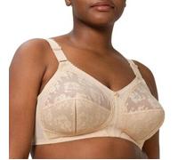 Triumph Bügelloser BH Doreen, ohne Bügel mit Spitze 80, Cup D beige Damen BHs Damenwäsche 80, Cup D hautfarben