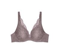 Schalen-BH TRIUMPH "Body Make-Up Illusion Lace WP" Gr. 85, Cup D, grau (pigeon grey) Damen BHs (13074138-85) pigeon grey