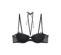 Balconette-BH TRIUMPH "That Night In Vegas", Damen, Gr. 85, Cup A, schwarz, Mesh, Obermaterial: 47% Polyester, 43% Polyamid, 10% Elasthan, BHs Balconette-BH, Komfort-Bügel, abnehmbare Träger, weich, S
